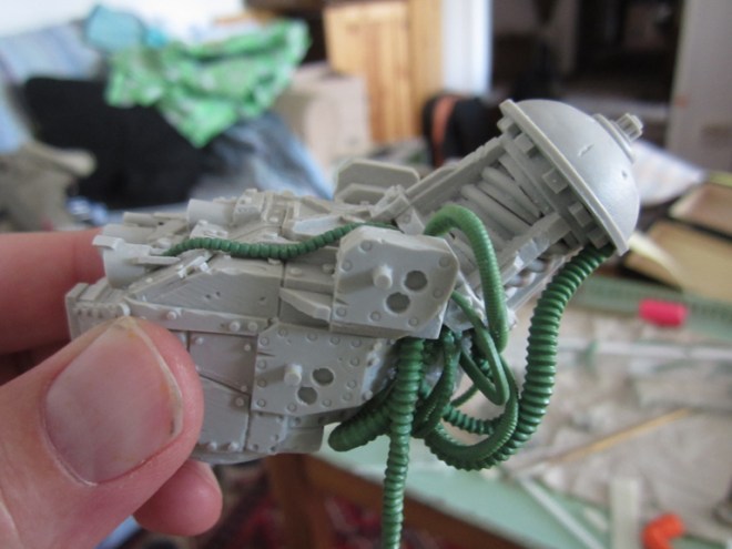 Turret. Puppets War sent me a few extra bits in the box and I thought it was only fair to incorporate some into this model.